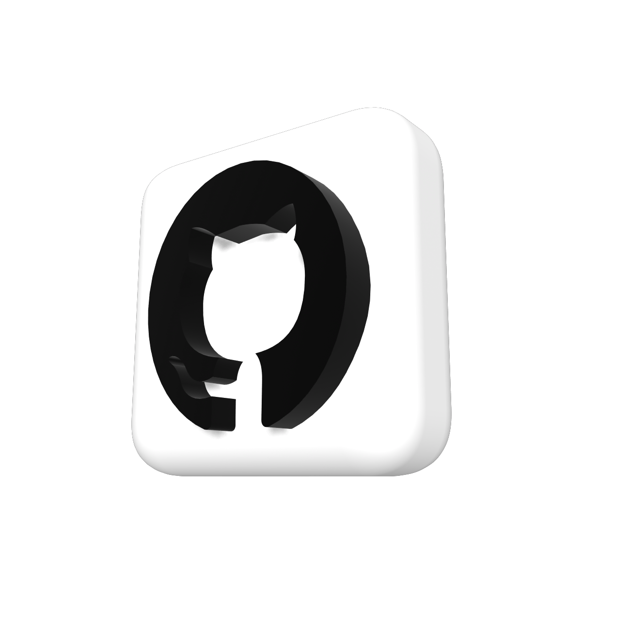 Logo GitHub en 3d
